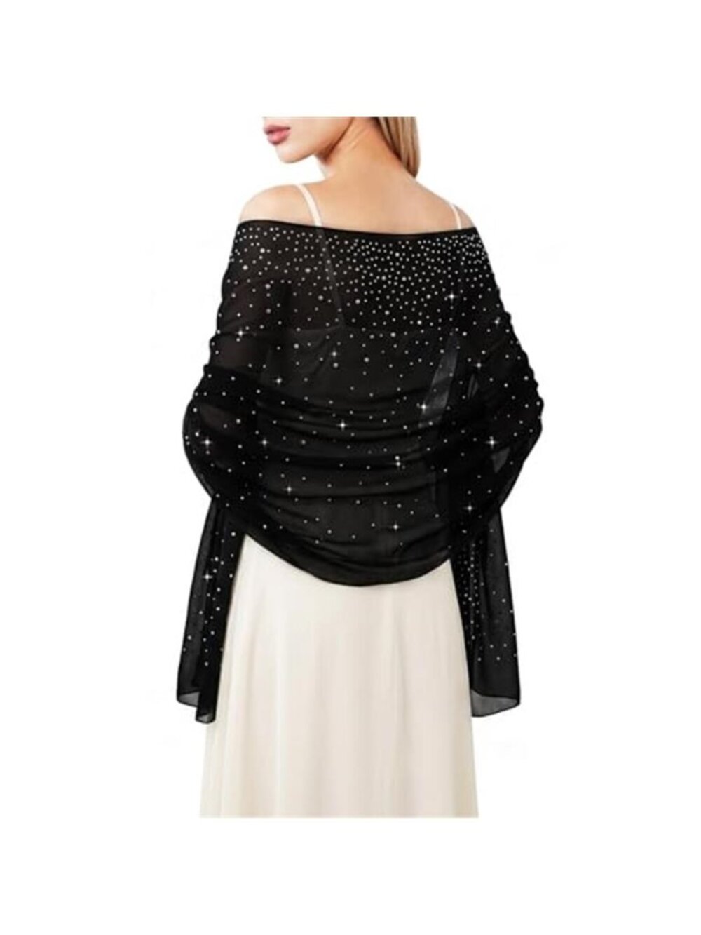 Sparkly Shawl Wraps for Women Evening Dresses Wedding Bridal Rave Party Silky